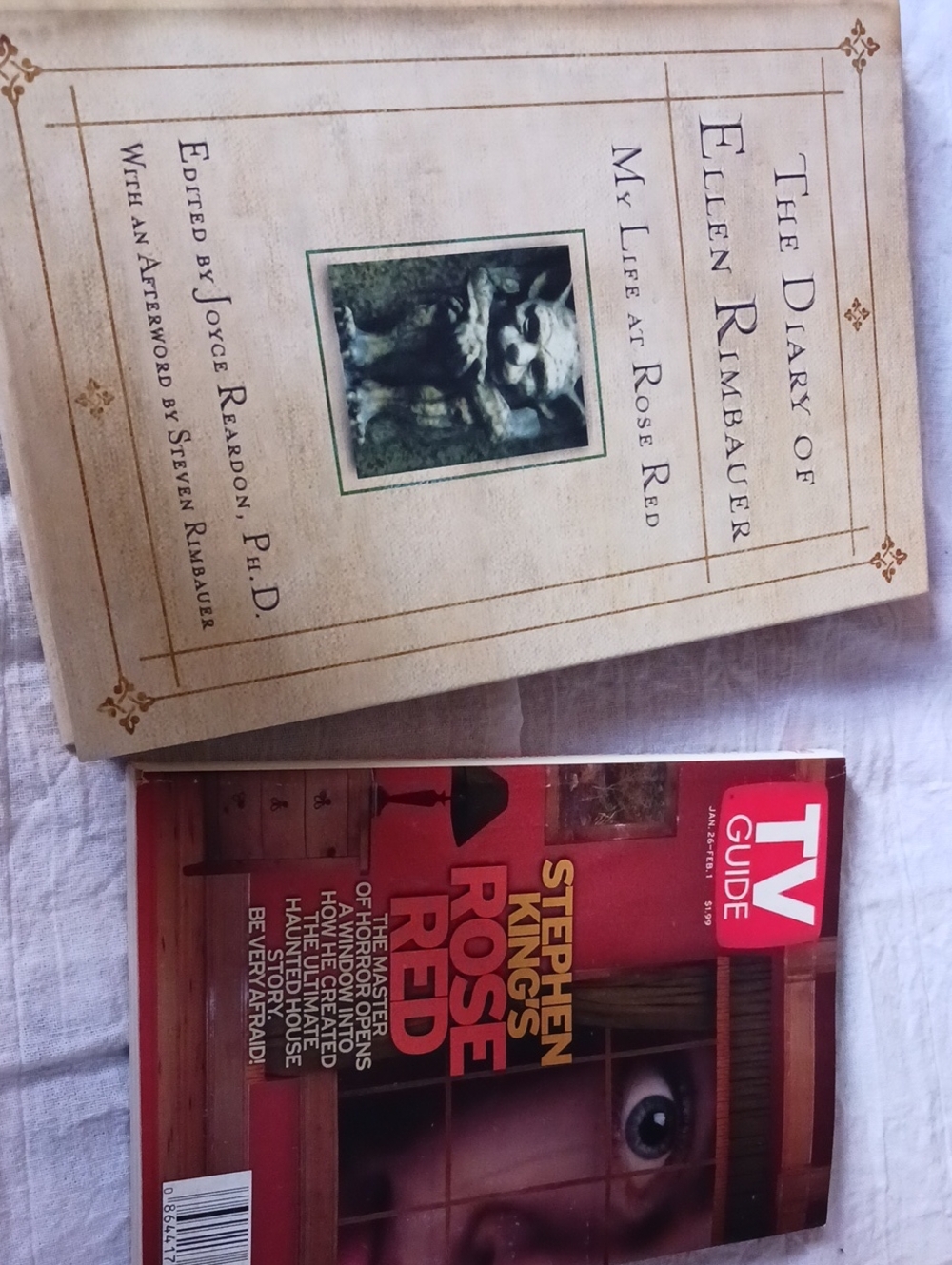 Stephen King's Rose Red Tv Guide & The Diary Of Ellen Rimbauer Book